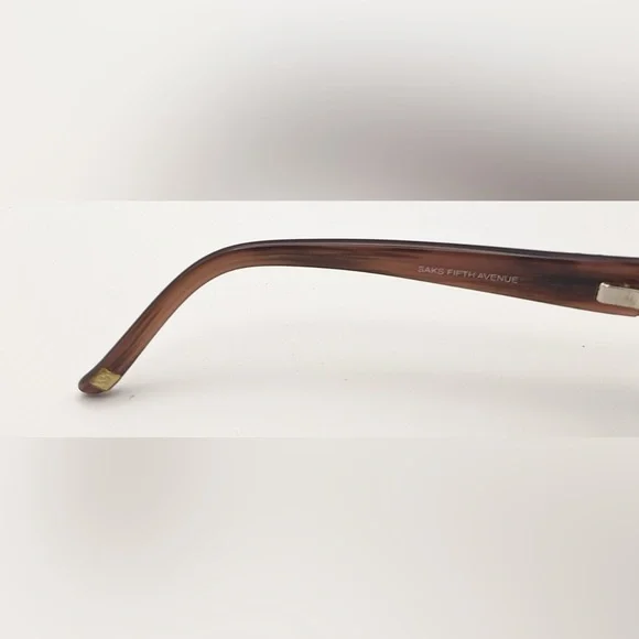 Saks Fifth Avenue S5A42/S Pink Oval Sunglasses Frames Only - Picture 8 of 8